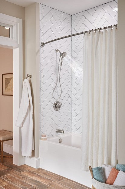 Moen 82879SRN Tiffin 1-Handle Tub & Shower Trim / Valve Package Brushed Nickel