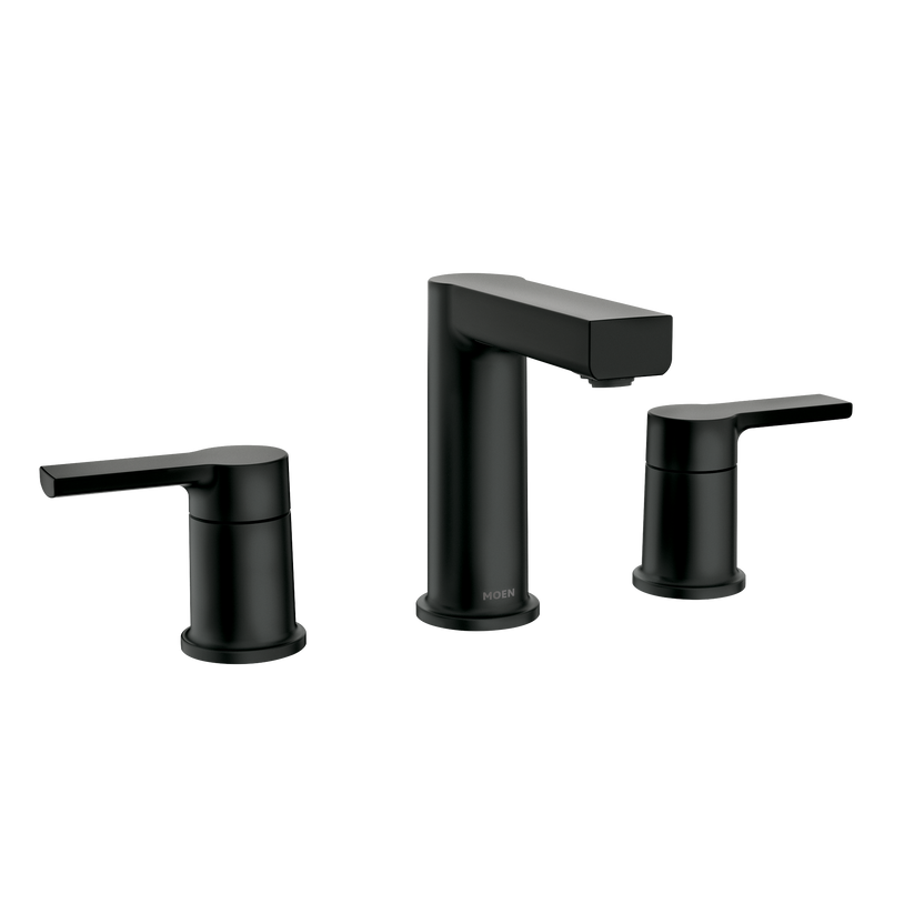 Moen Rinza 84629BL Two Handle Widespread Bathroom Sink Faucet - Matte Black