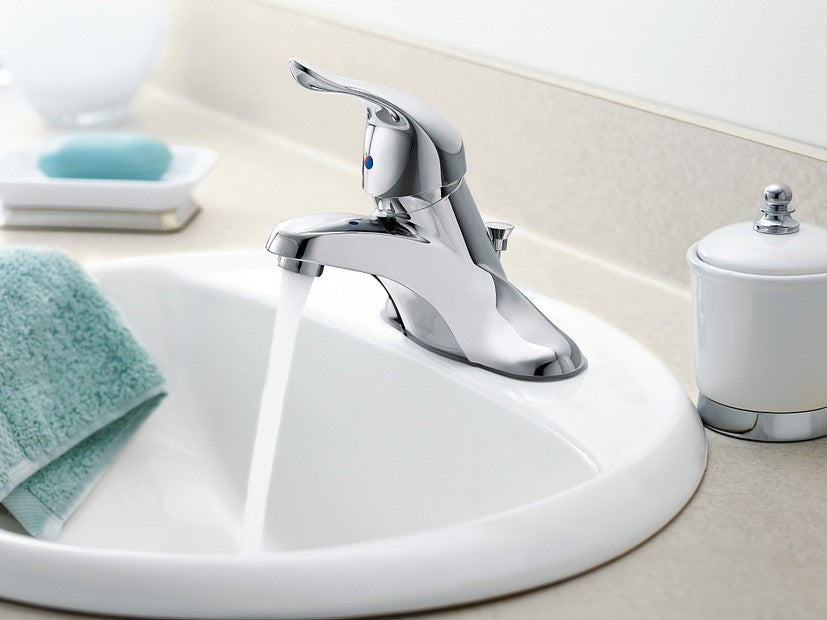 Moen L64621 Chateau One-Handle Low Arc Bathroom Sink Faucet - Chrome