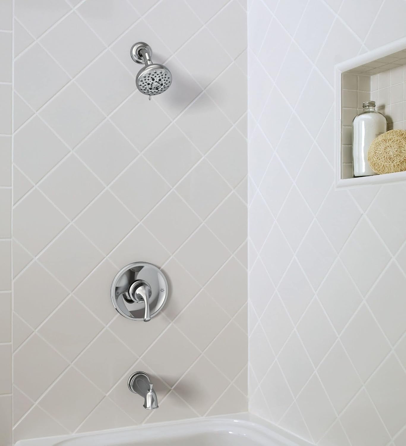 MOEN Idora 82115 Single Handle Posi-Temp 5-Spray Tub and Shower Faucet in Chrome