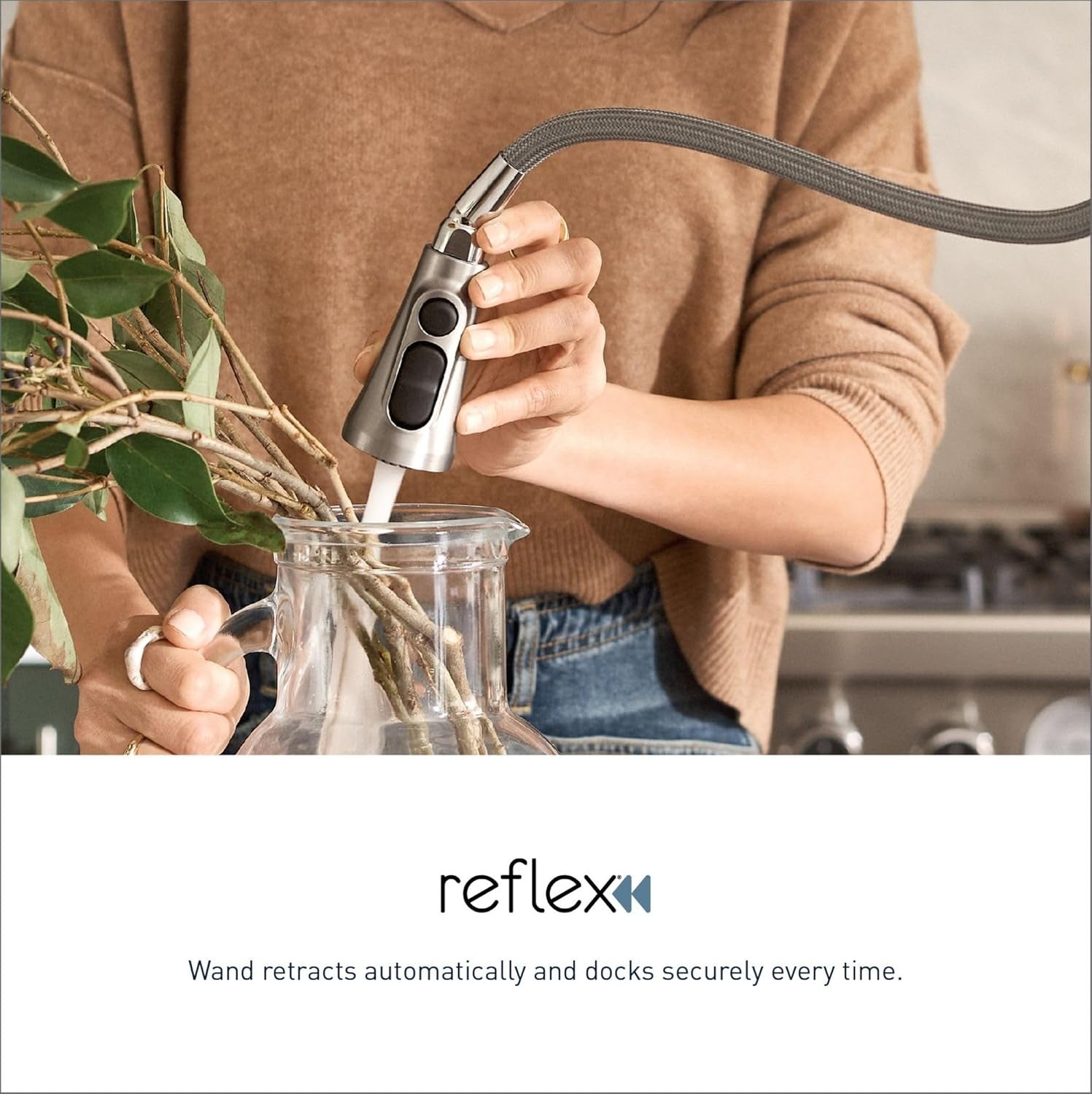 Moen 5995SRS Arbor Spot Resist Stainless 1-Handle High Arc Pulldown Bar Faucet