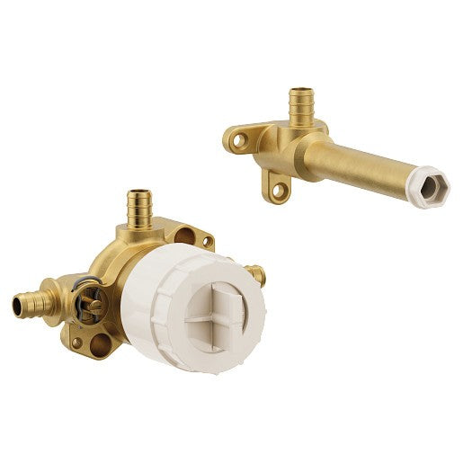 Moen WMV130XS 1 Handle Wall Mount Tub Filler 1/2" Crimp Ring PEX Rough-In Valve