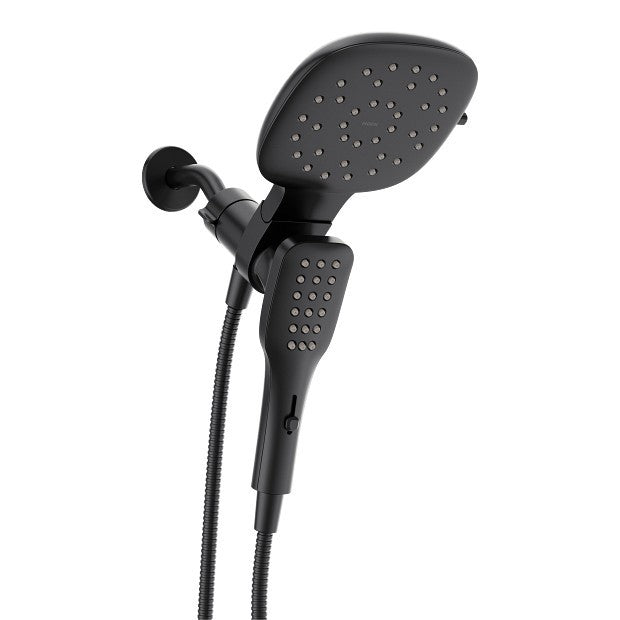 Moen 220C5BL Verso 2.5 GPM Multi Function Shower Head Infiniti Dial- Matte Black