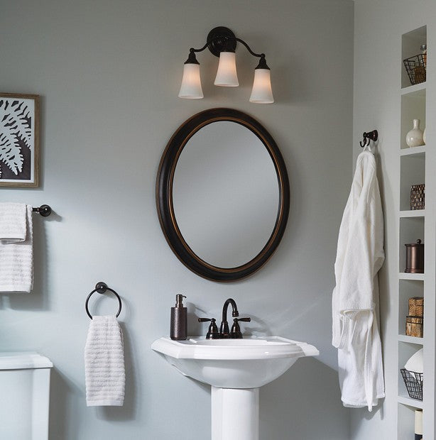 MOEN Y2603BRB Banbury Bathroom Double Robe Hook - Mediterranean Bronze