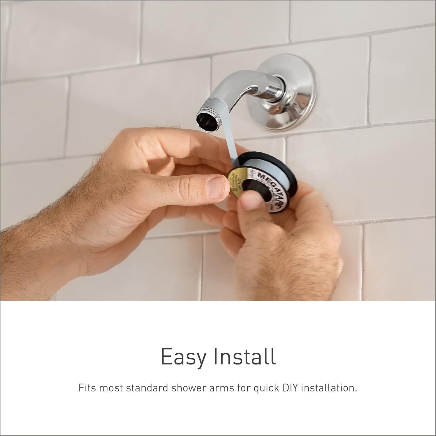 Moen Brushed Nickel 1-Function 6-3/4" Diameter Spray Head Rainshower S176EP15BN