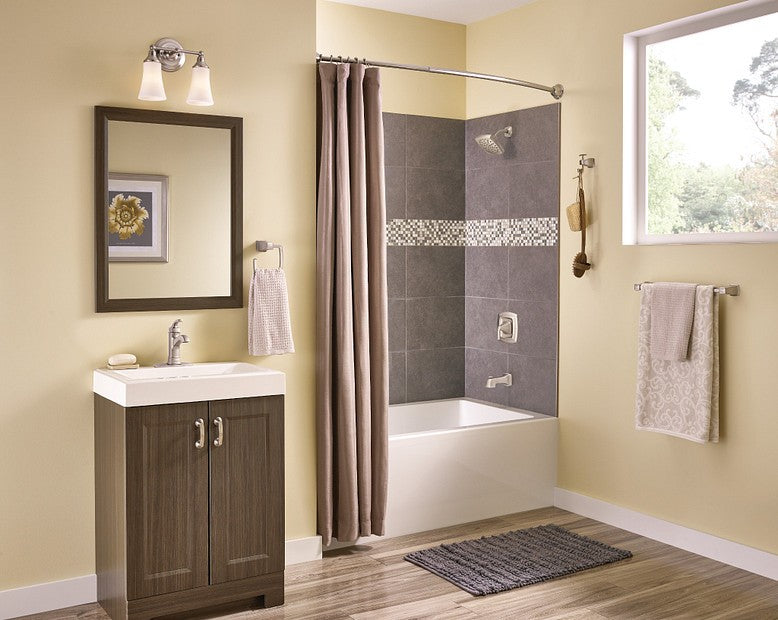 Moen WS84414MSRN Hensley One Handle High Arc Bathroom Faucet Brushed Nickel