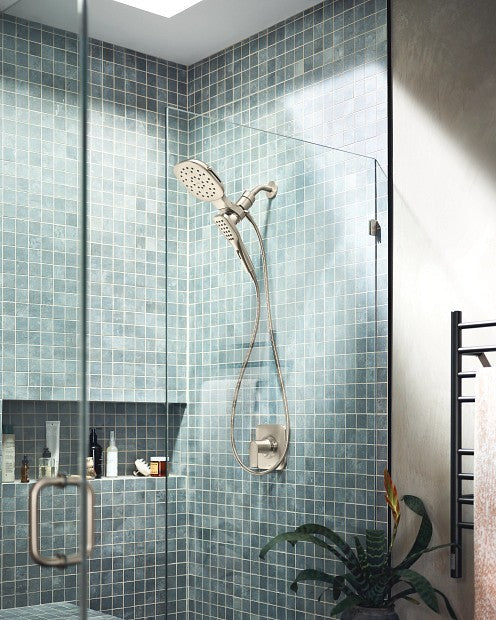 Moen 220C5BN Verso Infiniti Dial Square Rain Shower Head - Brushed Nickel