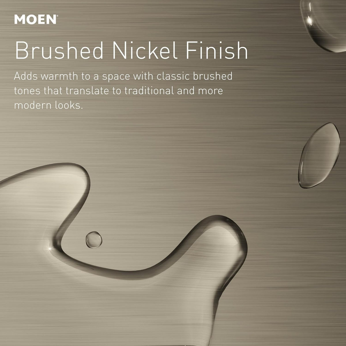 Moen 6410BN Eva Two Handle 4-Inch Centerset Bathroom Faucet - Brushed Nickel