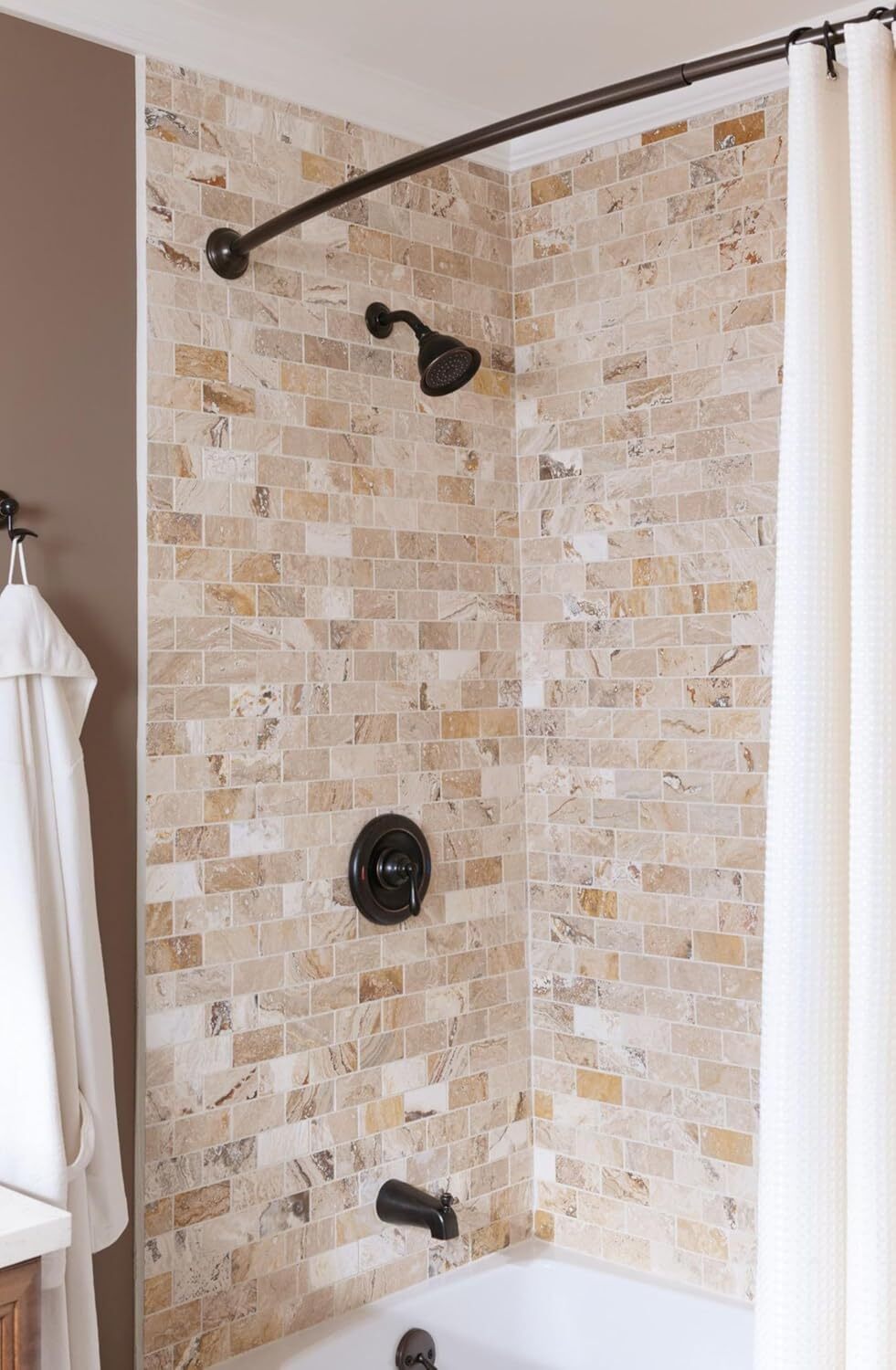 Moen 82496EPBRB Caldwell Tub & Shower Faucet Kit in Mediterranean Bronze