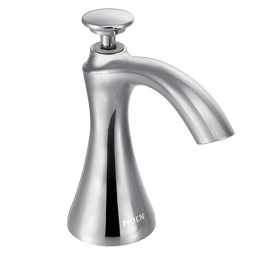 Moen S3946C Premium Transitional Deck Mount Soap & Lotion Dispenser - Chrome