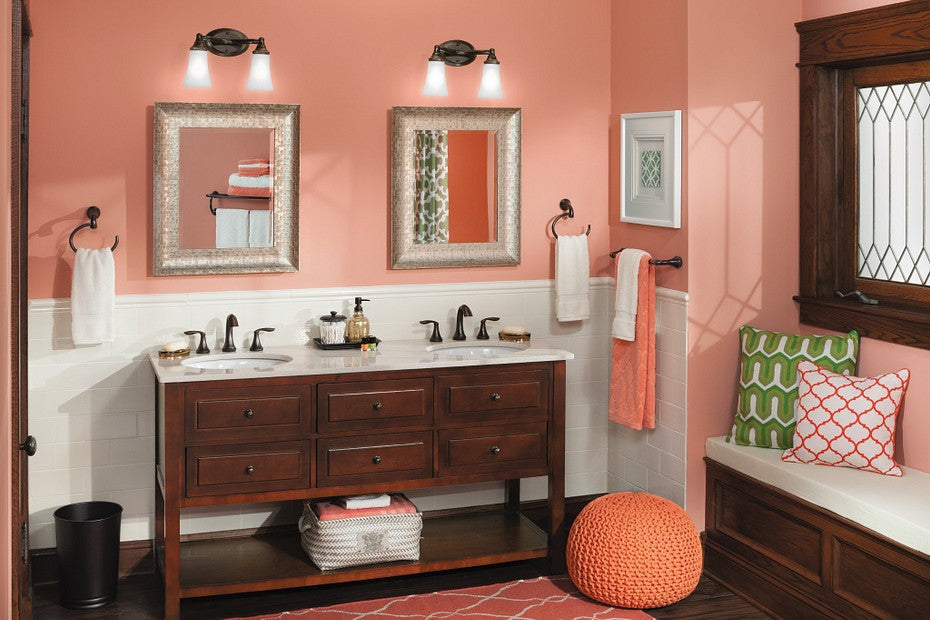 Moen T6420ORB Eva 2-Handle Widespread Bathroom Faucet - Oil Rubbed Bronze