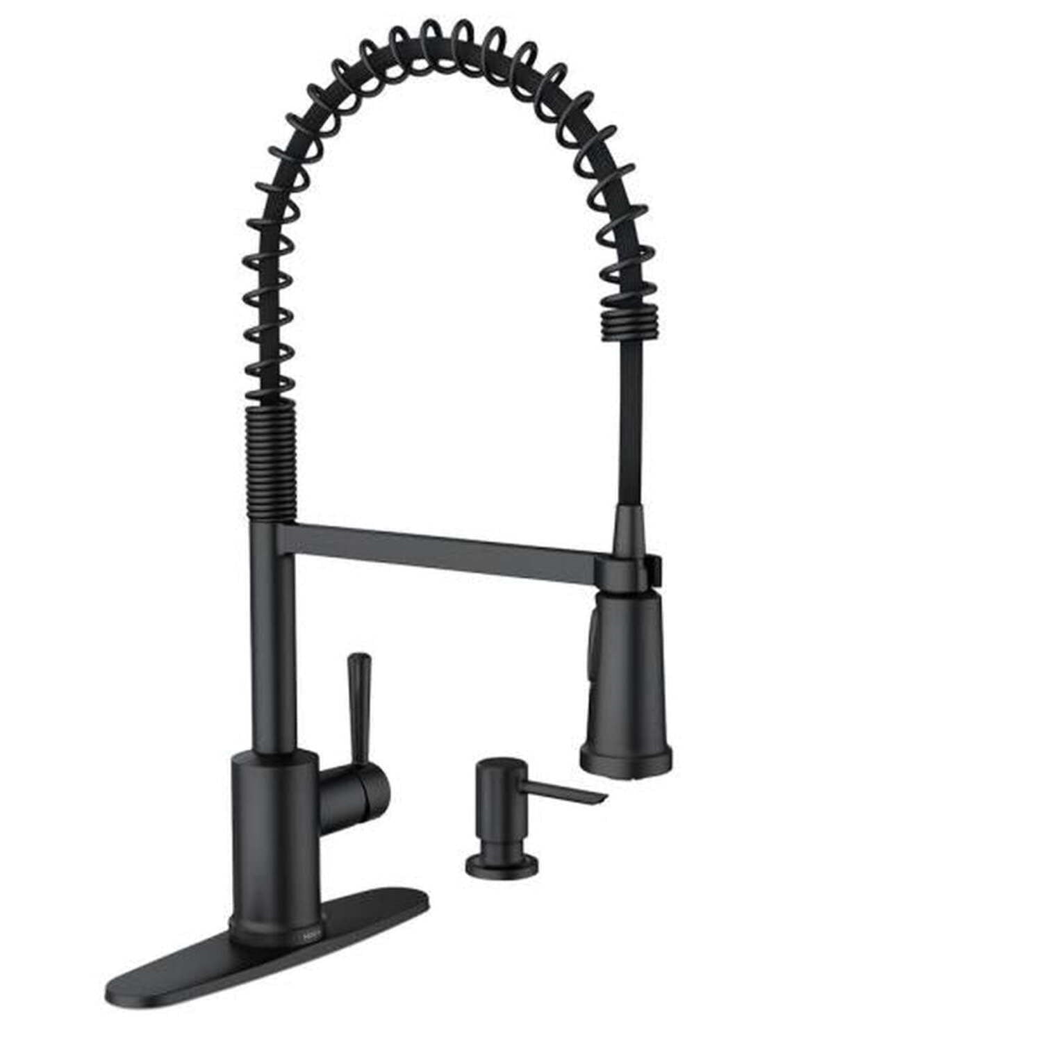Moen Indi 1-Handle High Arc One-Handle High Arc W/ Soap Disp Matte Black 87194BL