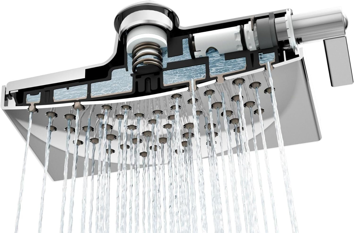 Moen S6345 Velocity 2-Function 8.5 Inch Diameter Spray Rainshower Head - Chrome