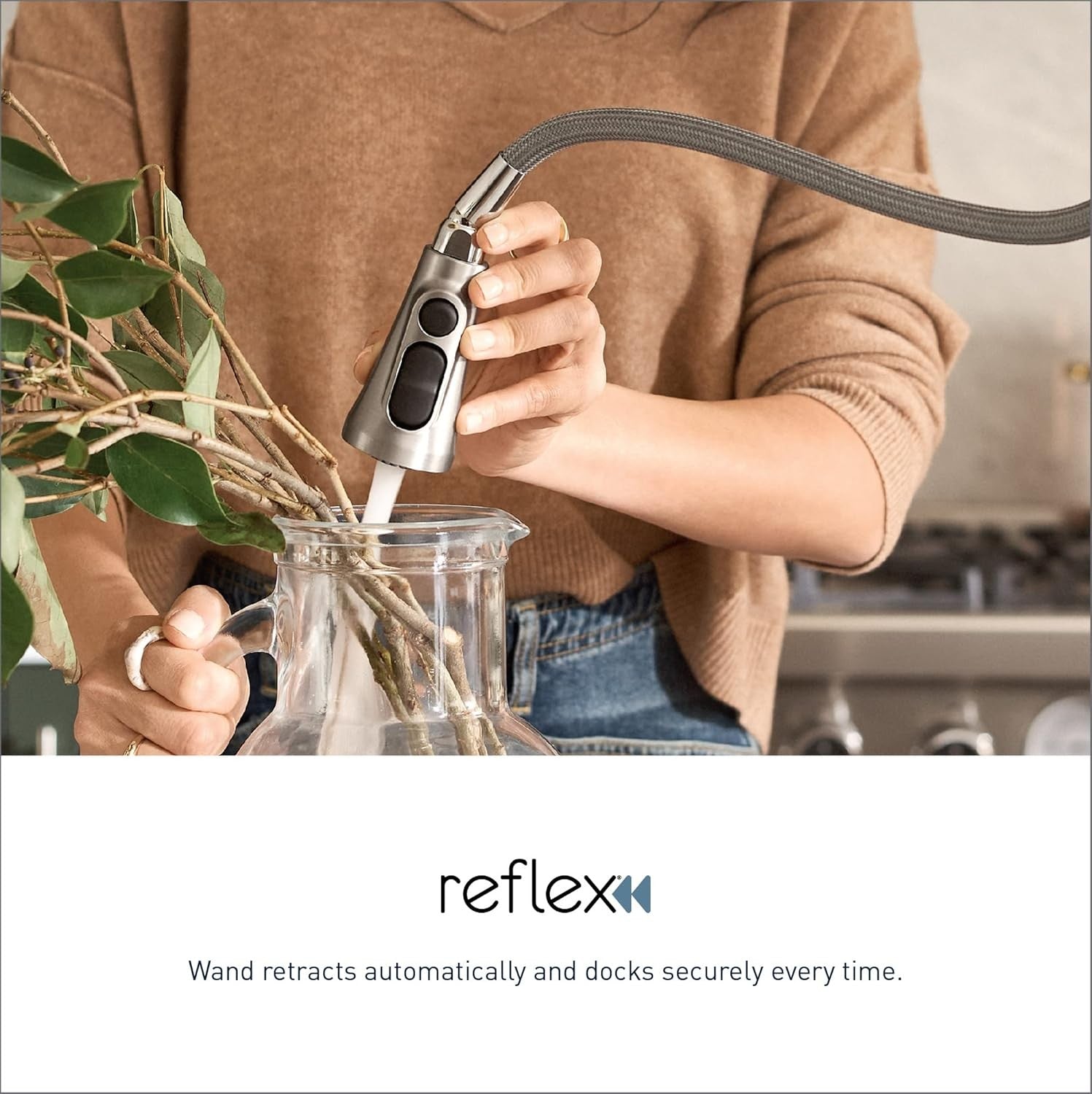 Moen 5995SRS Arbor Spot Resist Stainless 1-Handle High Arc Pulldown Bar Faucet