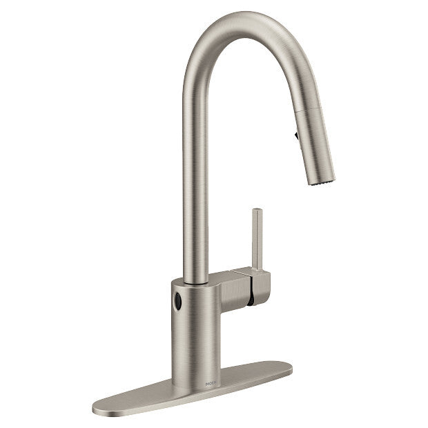 Moen 7565EWSRS Align Wave Touchless 1handle HighArc Kitchen Faucet