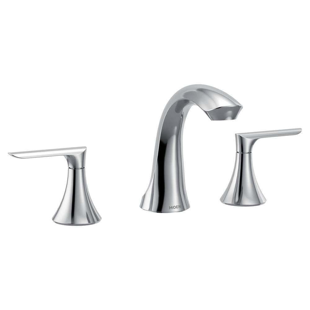 MOEN 84517 Findlay 8 in. Widespread 2-Handle Bathroom Faucet in Chrome