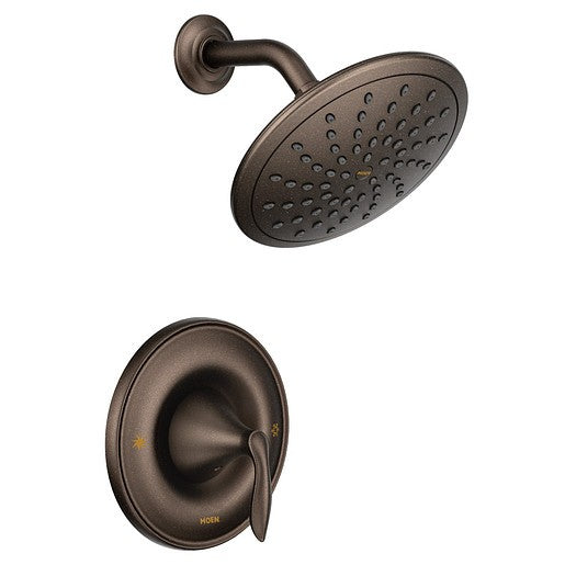 Moen T2232EPORB Eva Posi-Temp Rain Shower Faucet Trim Kit in Oil Rubbed Bronze