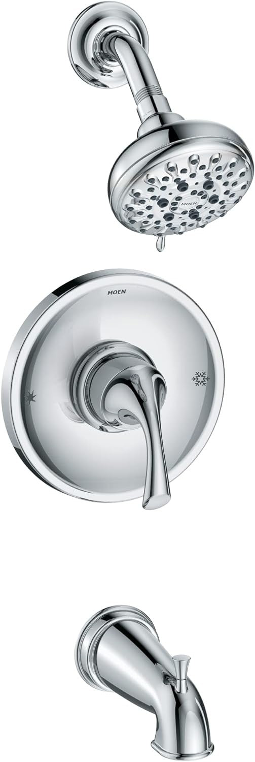 MOEN Idora 82115 Single Handle Posi-Temp 5-Spray Tub and Shower Faucet in Chrome
