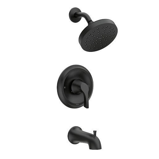 Moen 82466BL Korek Single-Handle Tub & Shower Faucet Set With Valve Matte Black