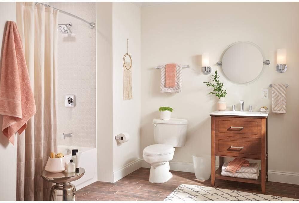 NEW MOEN Genta 82760 1-Handle Tub&Shower Trim Chrome W/Valve