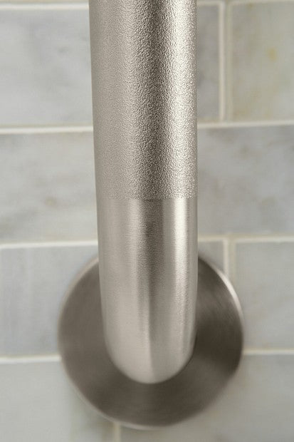 Moen R8712P Home Care 12" Peened Concealed Screw Grab Bar - Stainless Steel