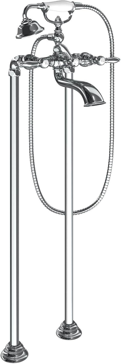 Moen Weymouth TS25105BL Floor Mount Tub Filler Riser Legs Matte Black