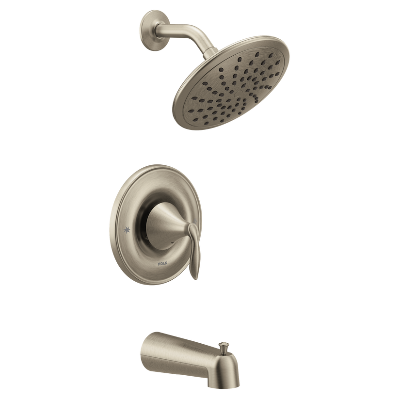 Moen T2233EPBN Eva Tub & Rainshower Shower Faucet Trim, Brushed Nickel
