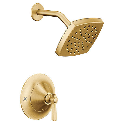 Moen TS2912EPBG Flara 1-Handle Shower Trim Only Brushed Gold Posi-Temp Eco-Perfo