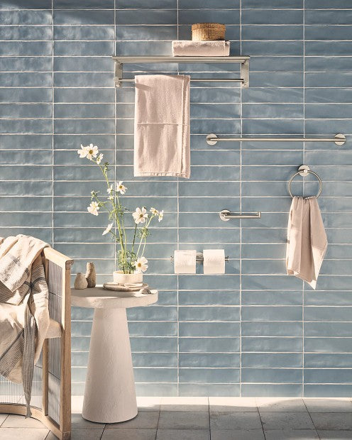 Moen Y5722BN 24" Arlys Double Towel Bar Holder - Brushed Nickel