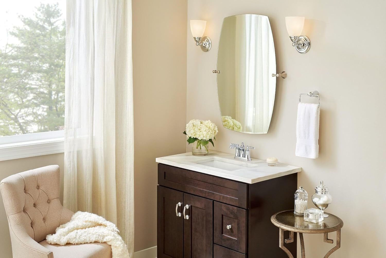 Moen 6802 Dartmoor Two-Handle High Arc Bathroom Faucet - Chrome