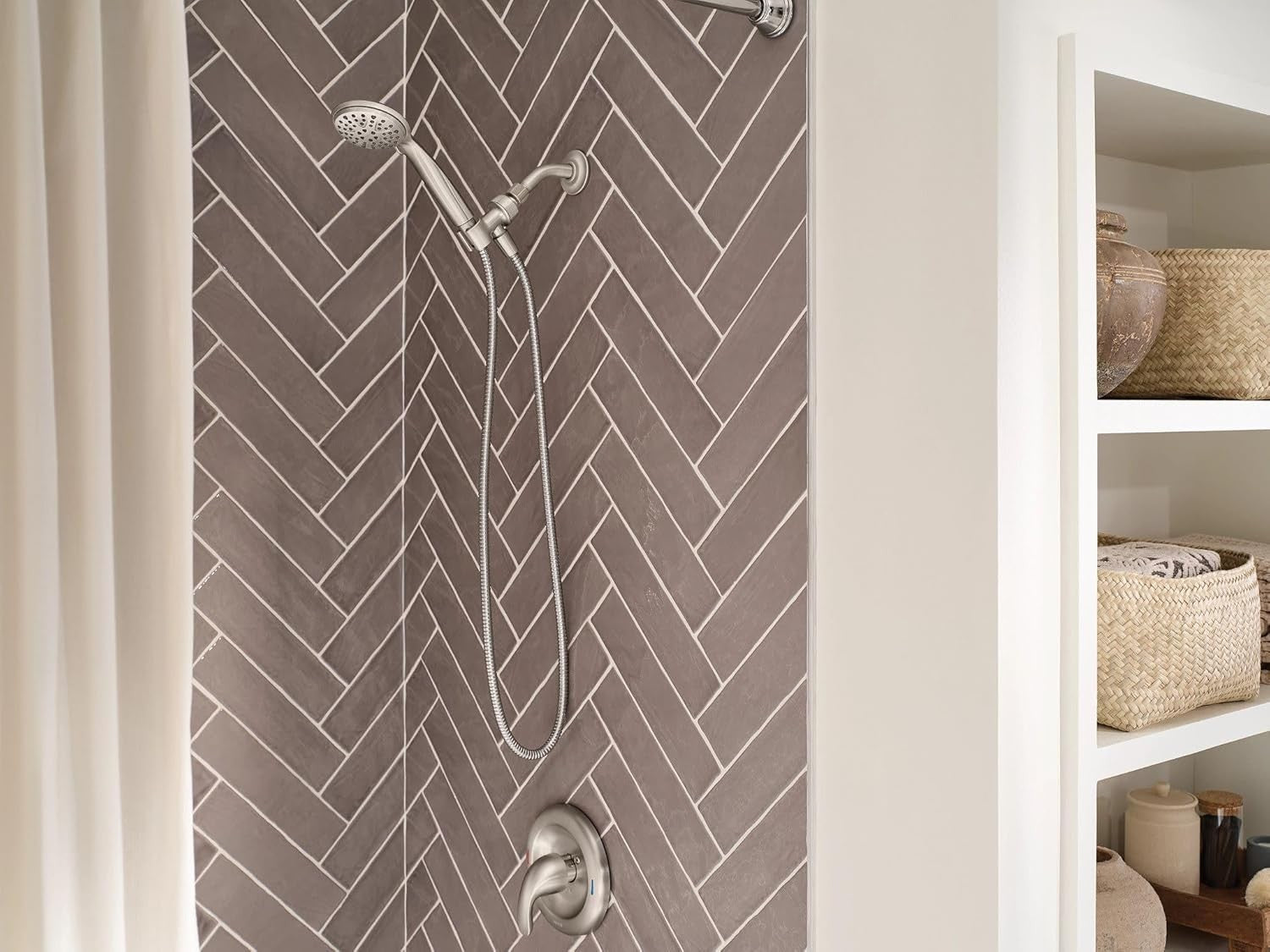 Moen 218H0SRN 6-Mode Attune Hand Held Shower Head Spot Resist Brushed Nickel