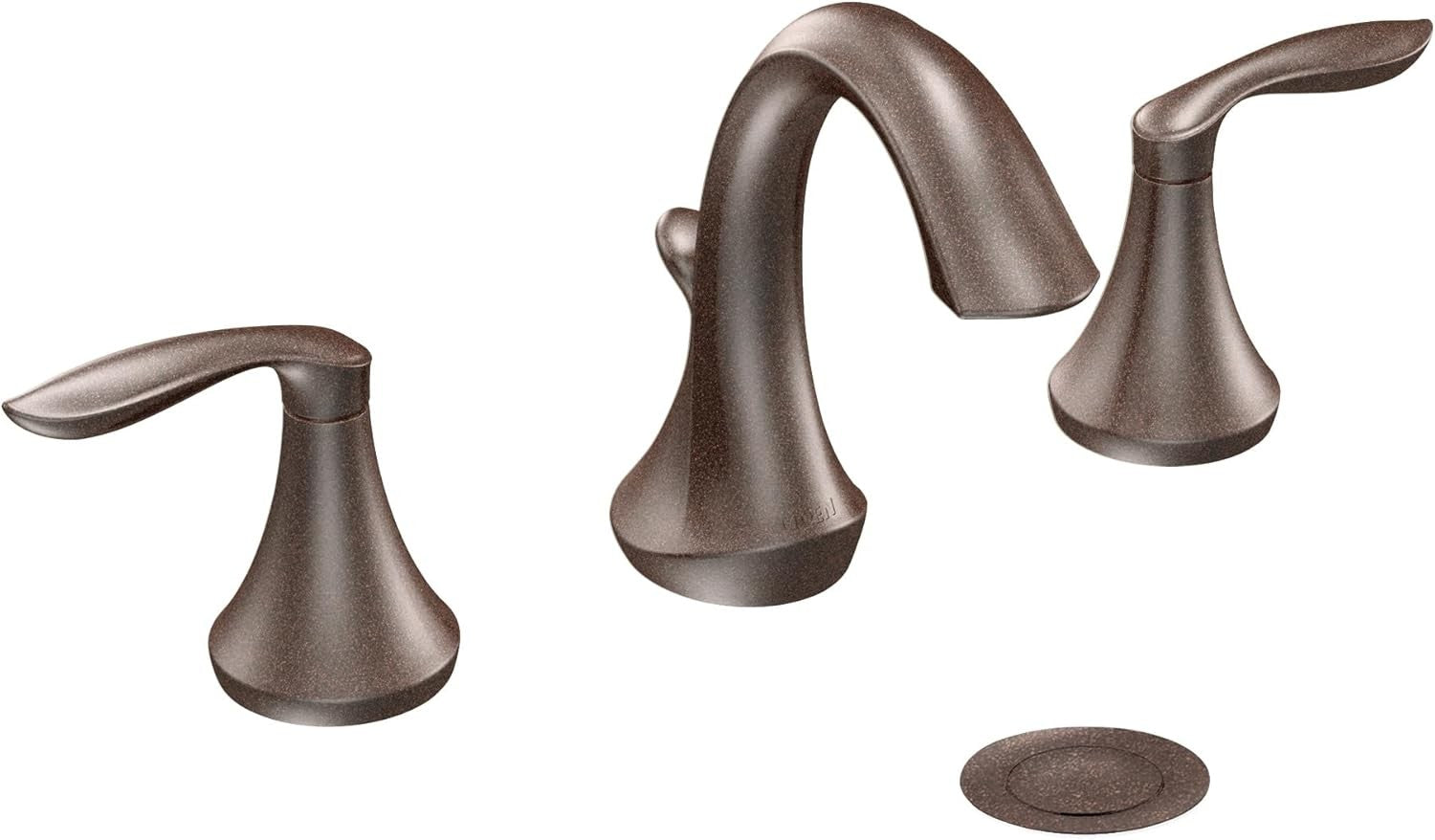Moen TV6420ORB Eva 2-Handle Widespread Bathroom Faucet - Oil Rubbed Bronze