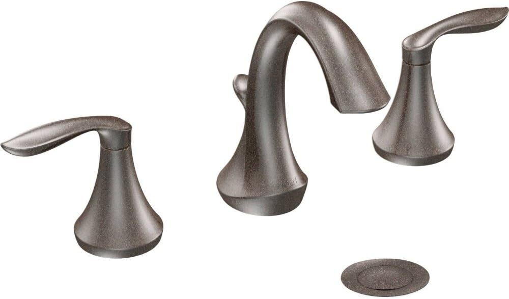 Moen T6420ORB Eva Two Handle Widespread Bathroom Faucet, Oil-Rubbed Bronze 