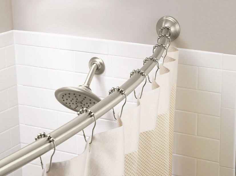 Moen CSR2160BN Bathroom Tub Adjustable Length Curved Shower Rod - Brushed Nickel