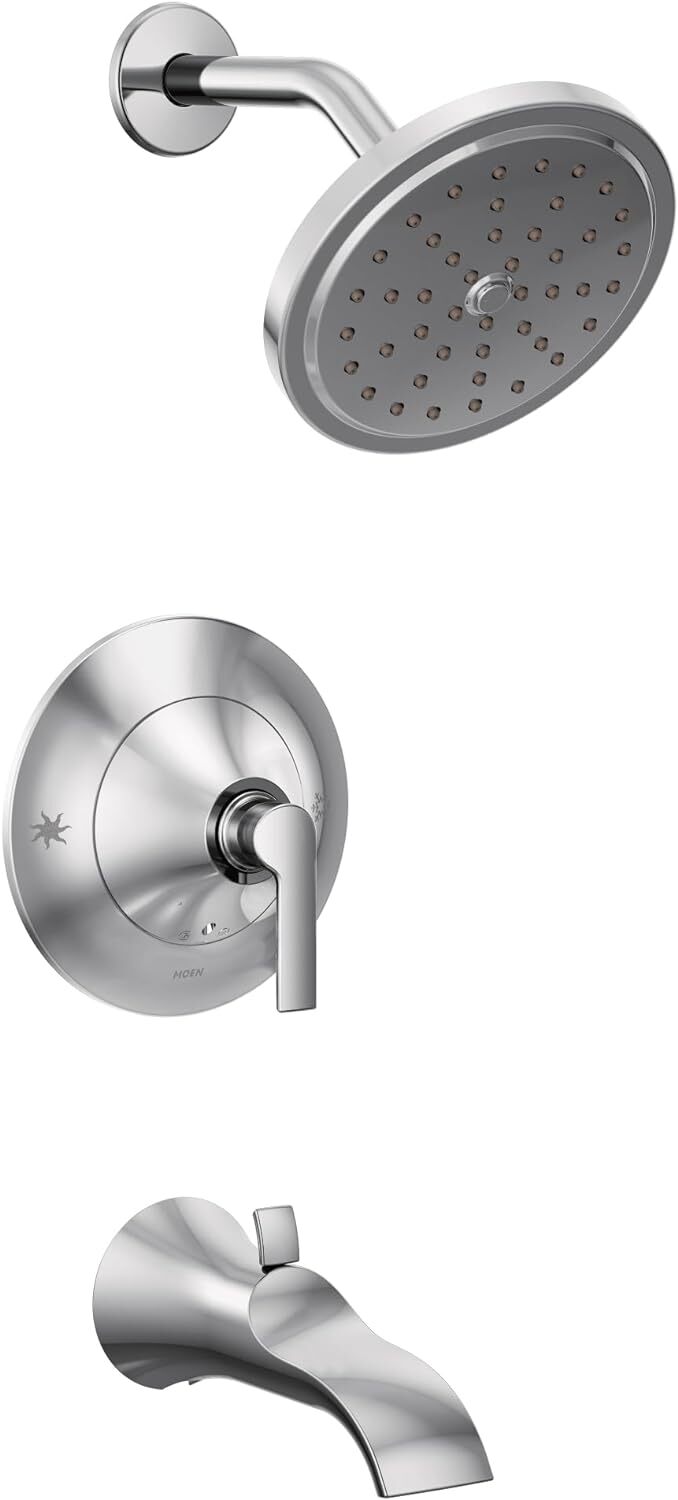Moen TS2203EP Doux Posi-Temp Pressure Balancing Tub and Eco Shower Trim Chrome