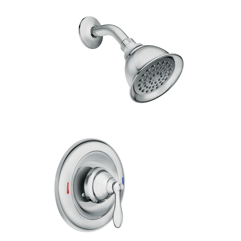 Moen Caldwell 82495C Single Handle Posi-Temp Shower Only w/ Valve w/ Head