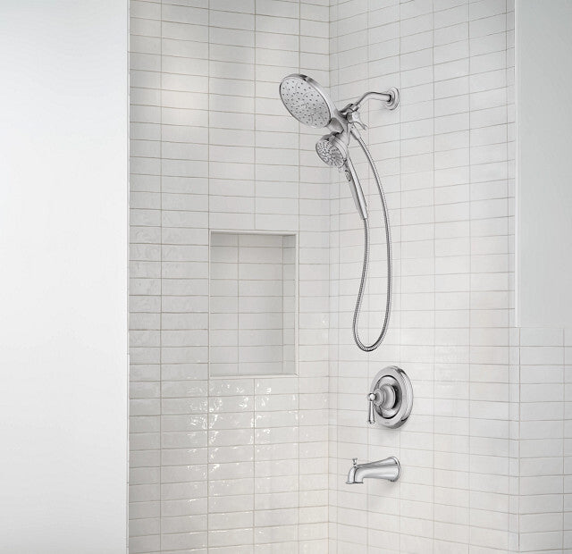 Moen 82611 Brecklyn 6-Spray Tub Shower Faucet Rainshower - Chrome