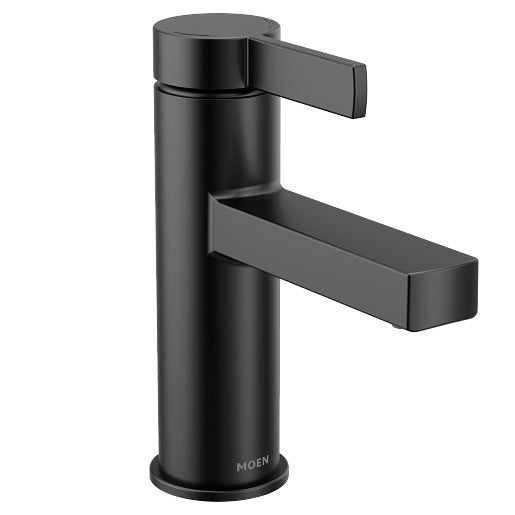 MOEN 84774BL Beric Single Hole Single Handle Bathroom Faucet - Matte Black