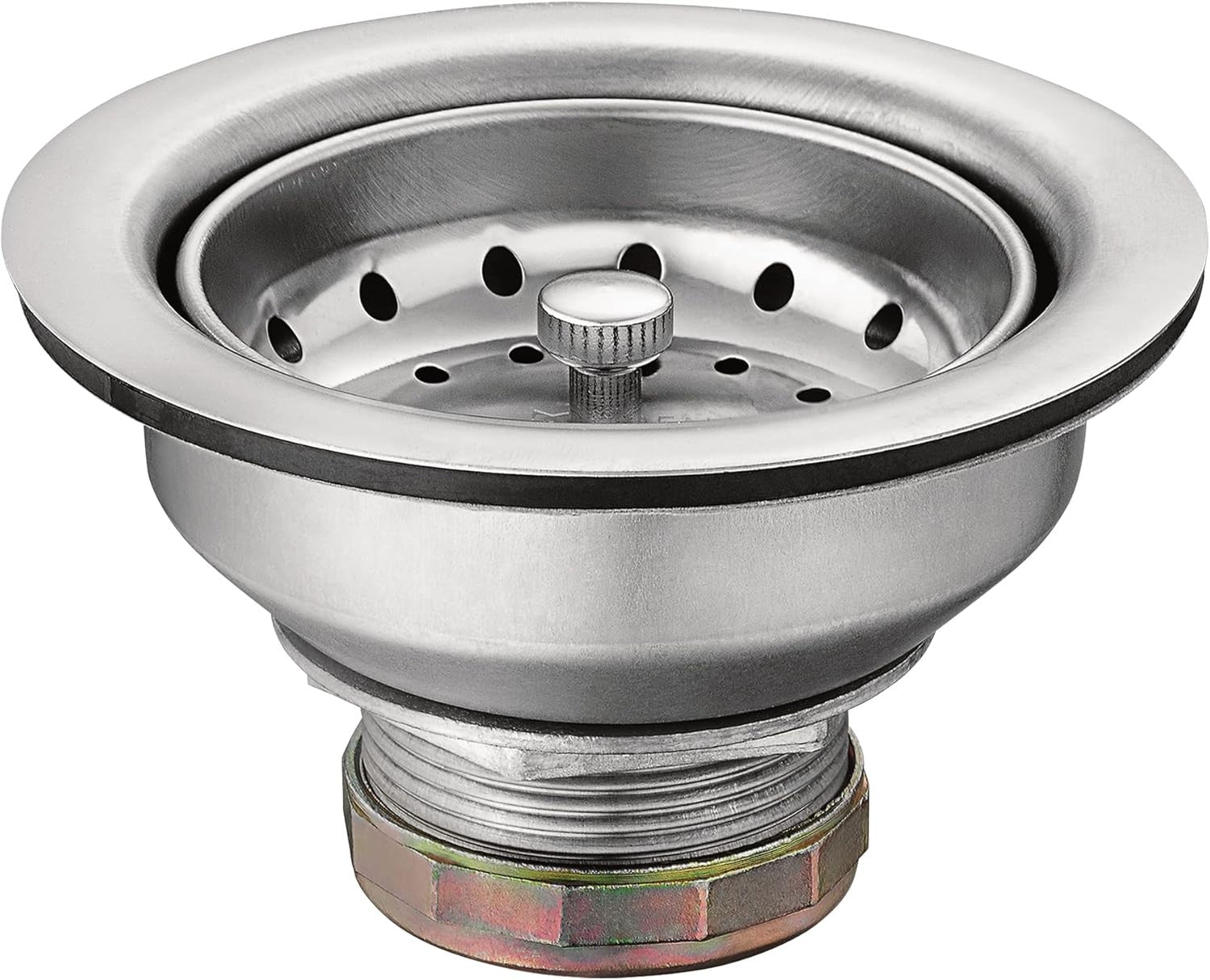 Moen 22036 Drop-In Stainless Steel 3-1/2" Basket Strainer with Drain Assembly