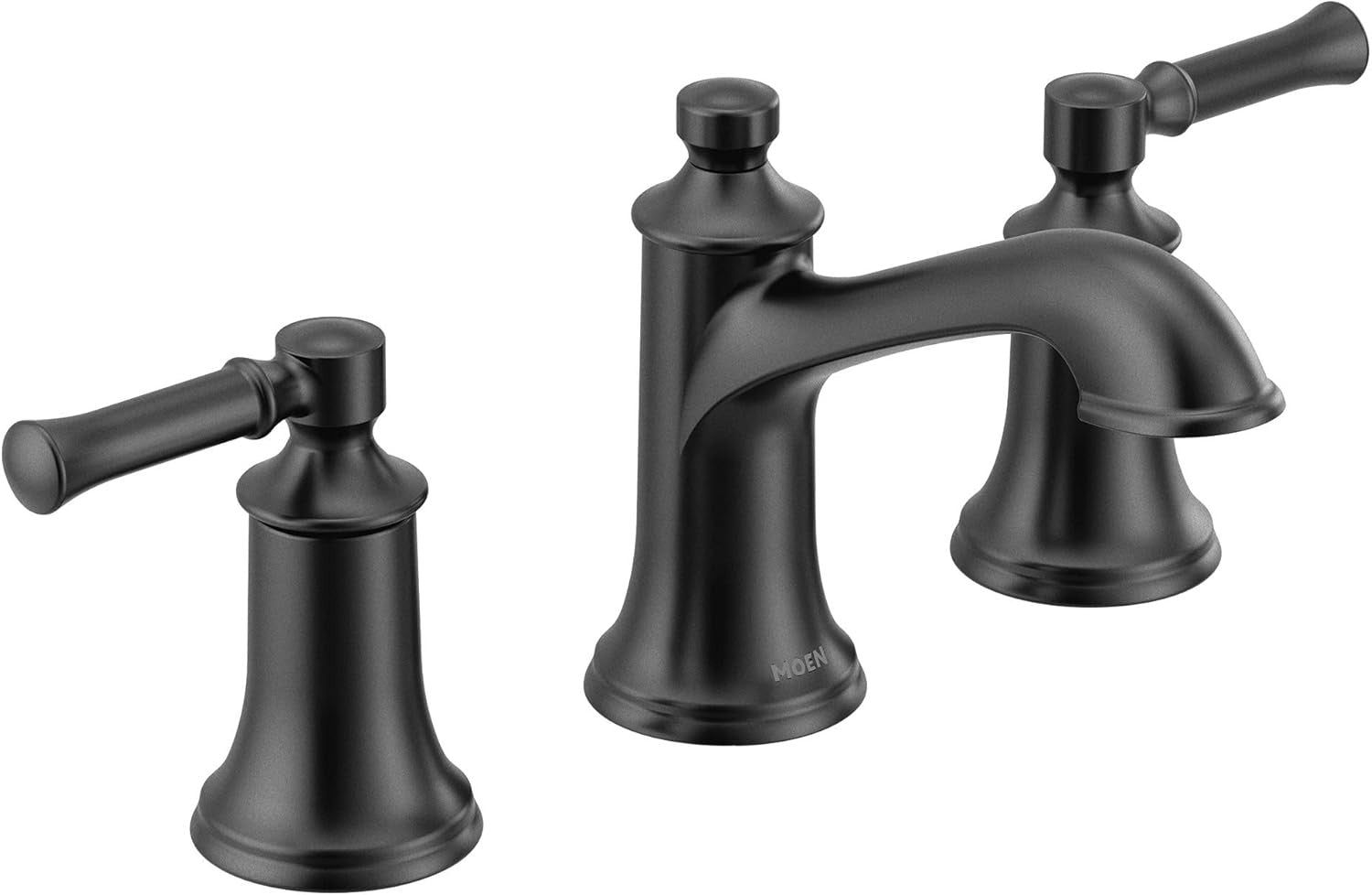Moen T6805BL Dartmoor 2-Handle Widespread Bathroom Sink Faucet - Matte Black