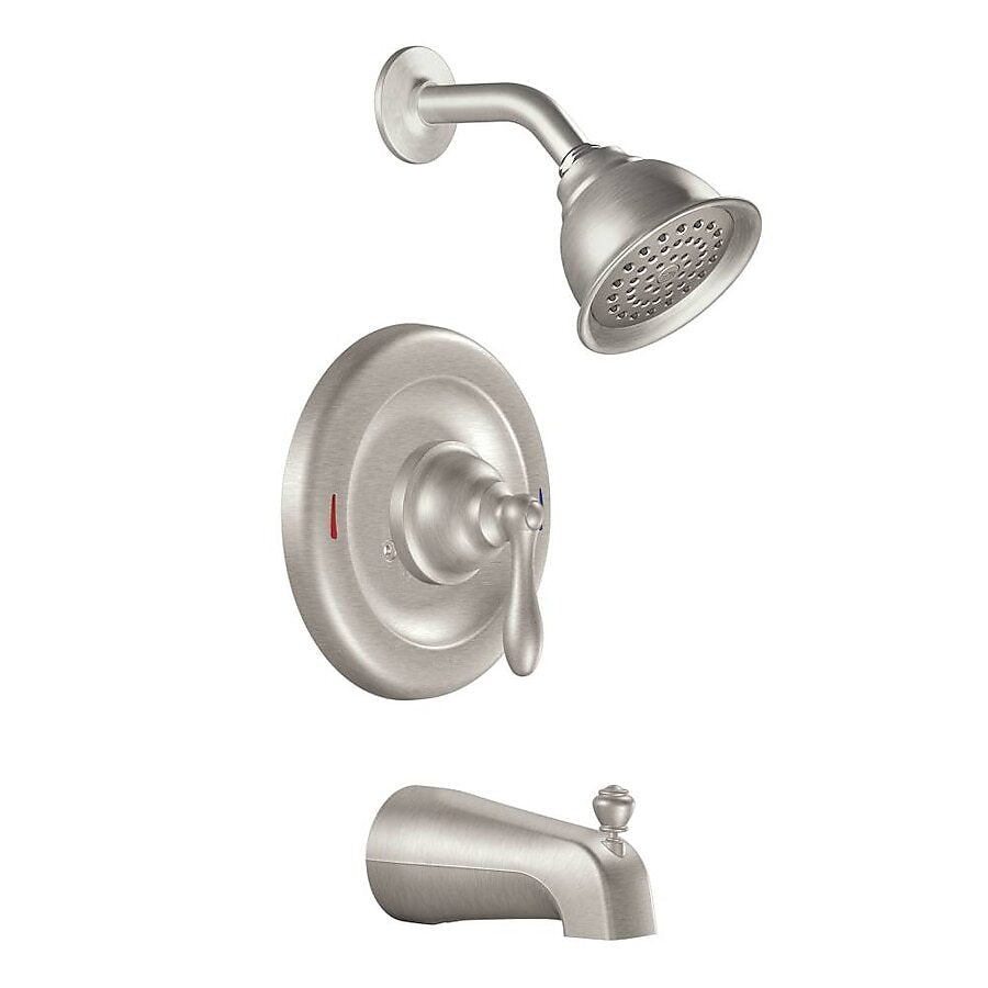 MOEN Caldwell 82496EPSRN Tub & Shower Faucet Set VALVE INCLUDED - Brushed Nickel