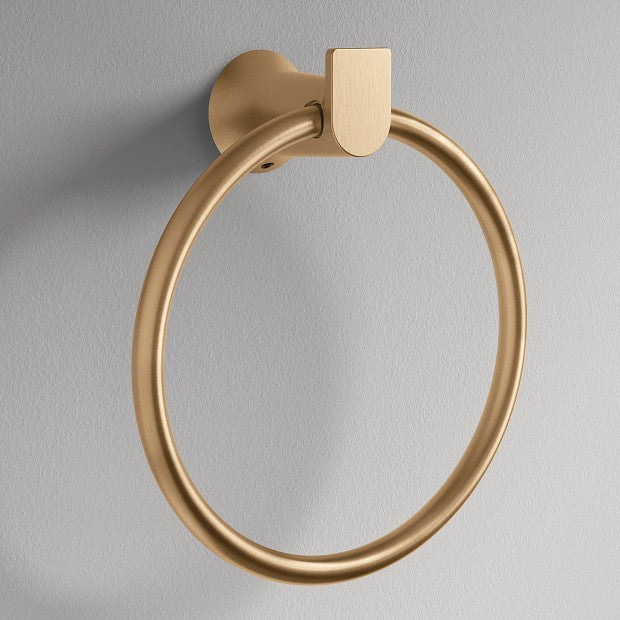 Moen BH3686BZG Genta Towel Ring - Bronzed Gold
