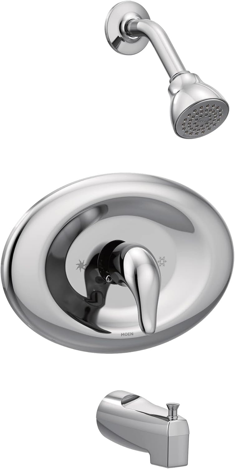 Moen TL2369EP Chateau Single Handle Tub & Shower Faucet Trim Kit Polished Chrome