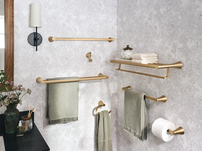 Moen YB0724BZG Jase 24" Towel Bar Holder - Bronzed Gold