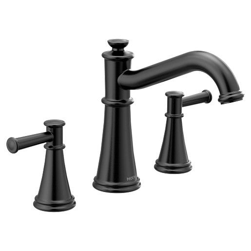 Moen T9023BL Belfield 2-Handle Roman Tub Faucet Trim Kit - Matte Black