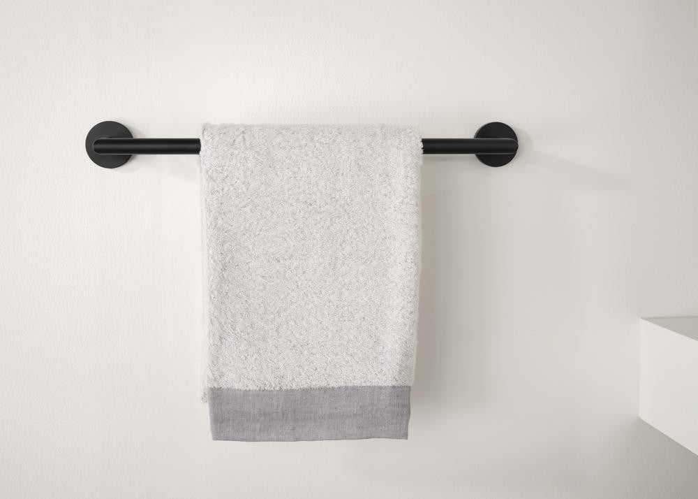 Moen Y5718BL 18" Arlys Towel Bar Holder - Matte Black