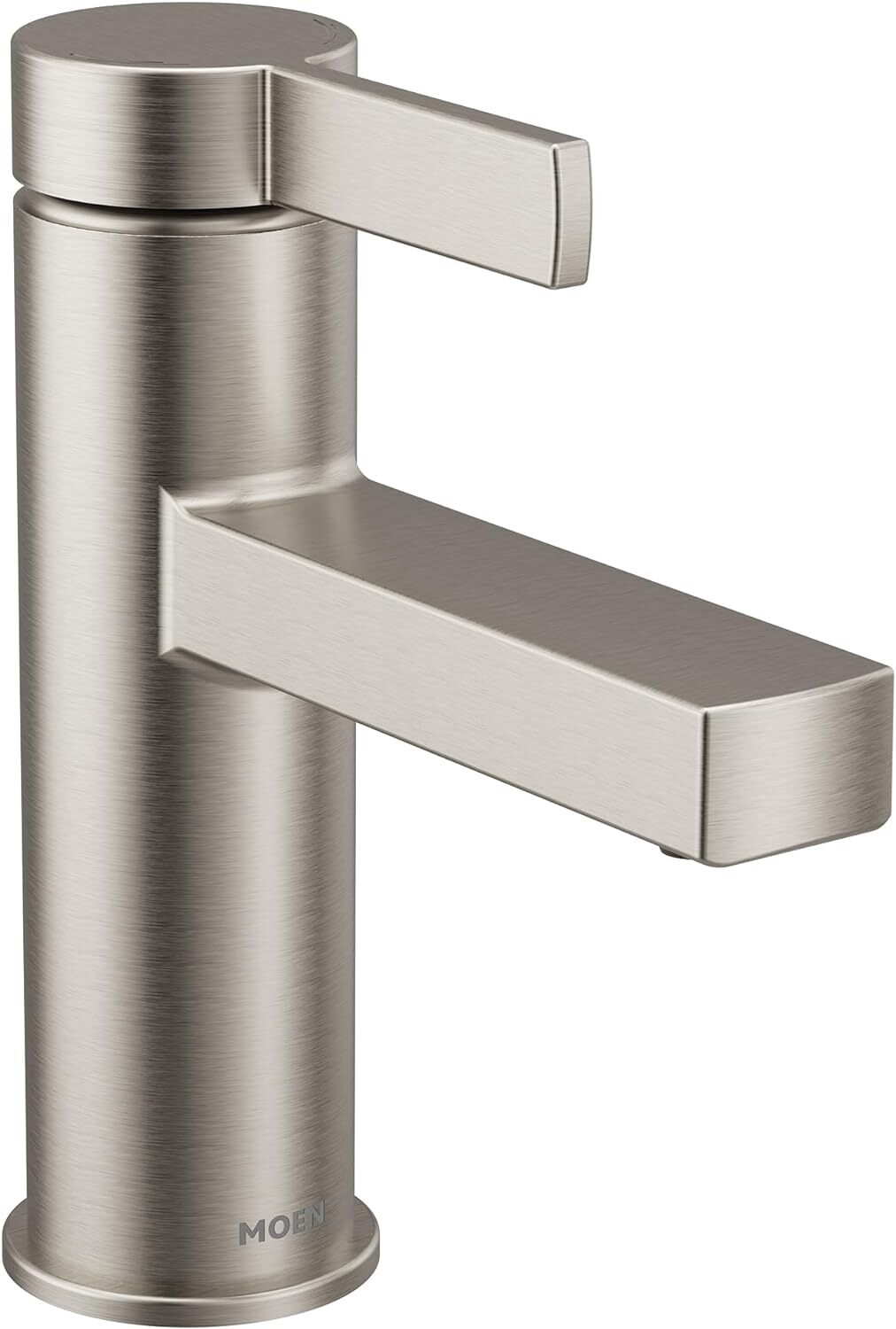 Moen 84774SRN Beric 1-Hole/Centerset Modern Bathroom Faucet - Brushed Nickel