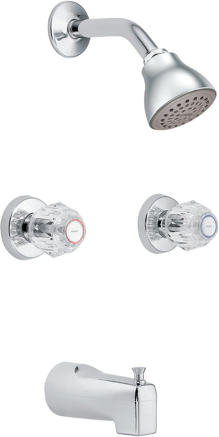 MOEN Chateau 2919EP  Eco-Perf 2-Handle Tub & Shower Faucet Chrome Valve Included