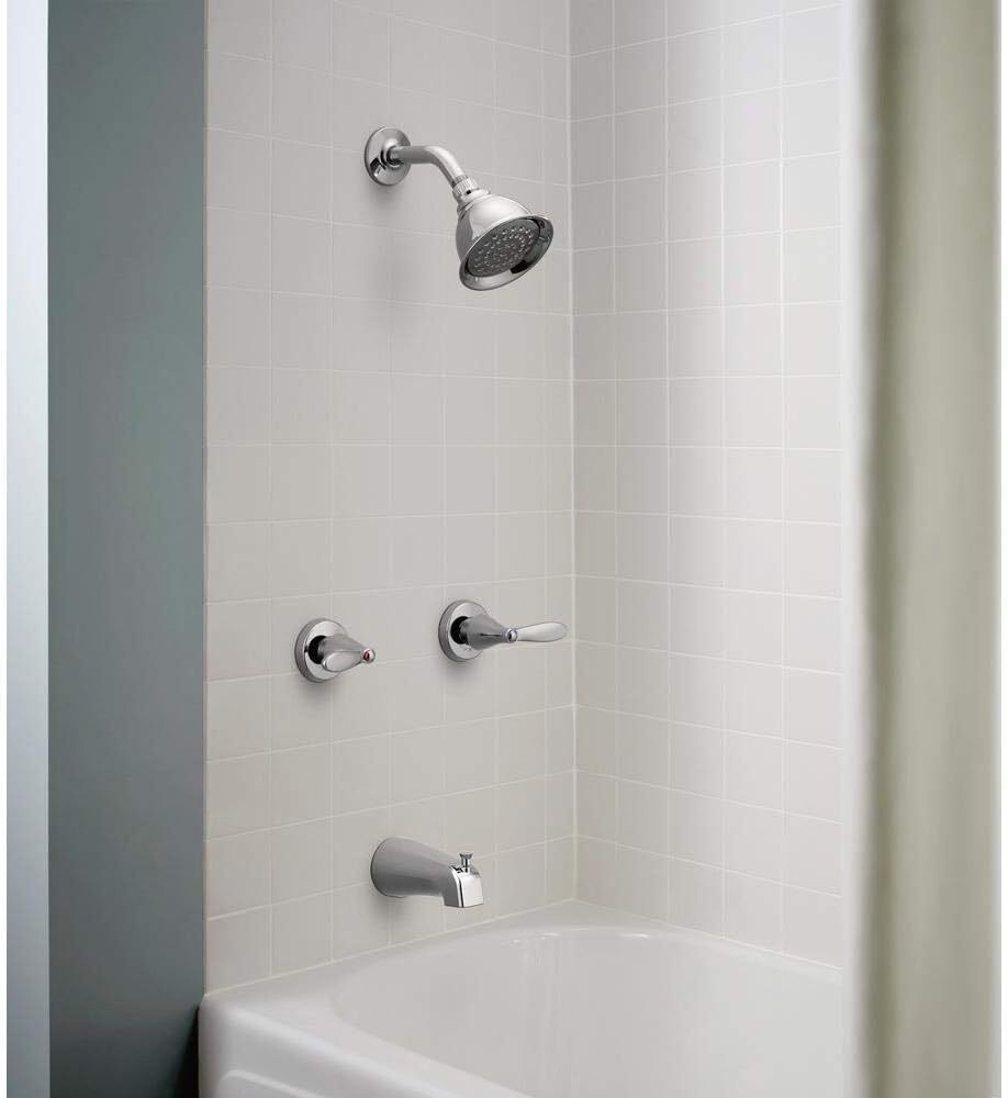 Moen 82602 Tub & Shower Finish Adler 2-Handle 1-Spray Tub Shower Faucet W/ Valve