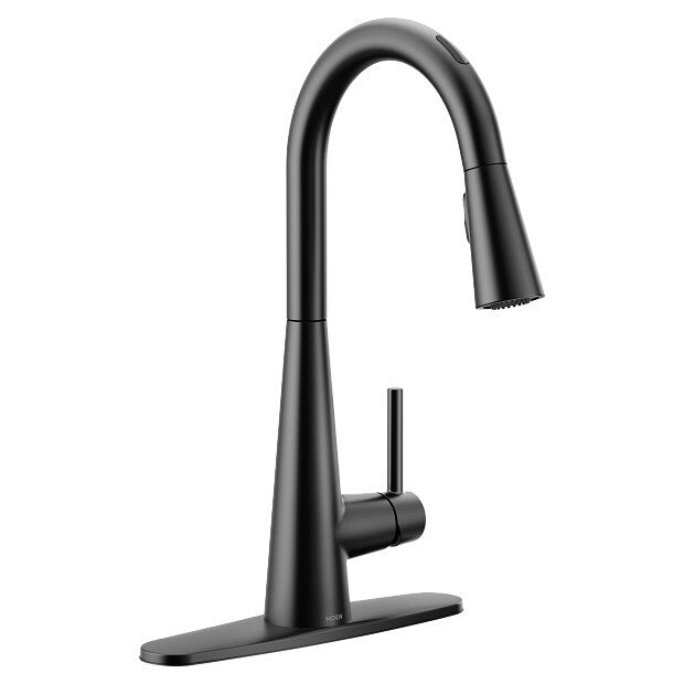 Moen 7864EVBL Smart Kitchen Faucet Matte Black One-Handle High Arc - Matte Black